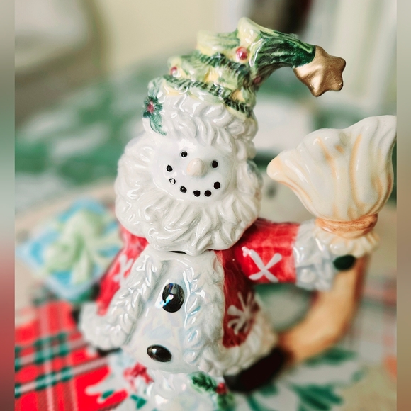 Vintage Kaldun & Bogle Snowman Children's Tea Set - Picture 6 of 6